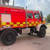 Imagen de archivo de un coche de bomberos. Imagen de archivo de un coche de bomberos.