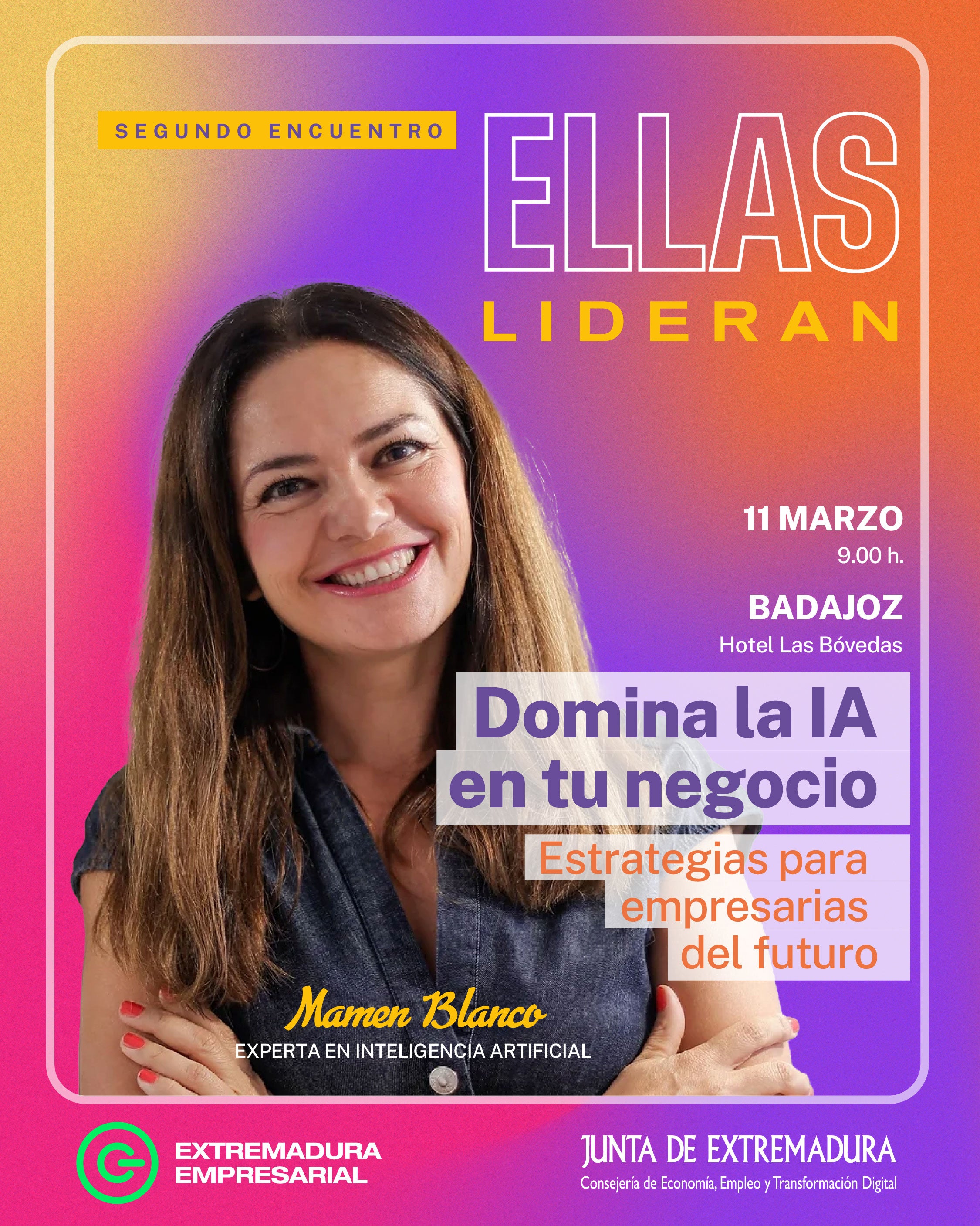 El Foro "Ellas lideran" expondrá proyectos de mujeres basados en la inteligencia artificial en Badajoz El Foro "Ellas lideran" expondrá proyectos de mujeres basados en la inteligencia artificial en Badajoz