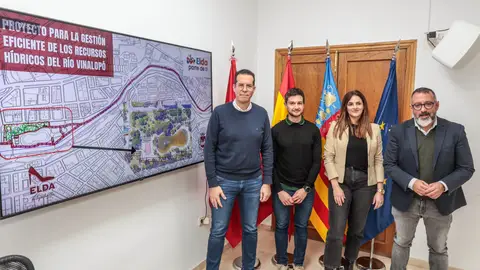 Presentación del proyecto de renovación de la red de riego y la laguna de los Jardines del Vinalopó de Elda. Presentación del proyecto de renovación de la red de riego y la laguna de los Jardines del Vinalopó de Elda.