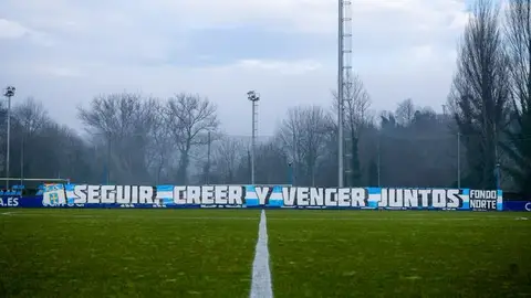 Pancarta de apoyo al Oviedo Pancarta de apoyo al Oviedo