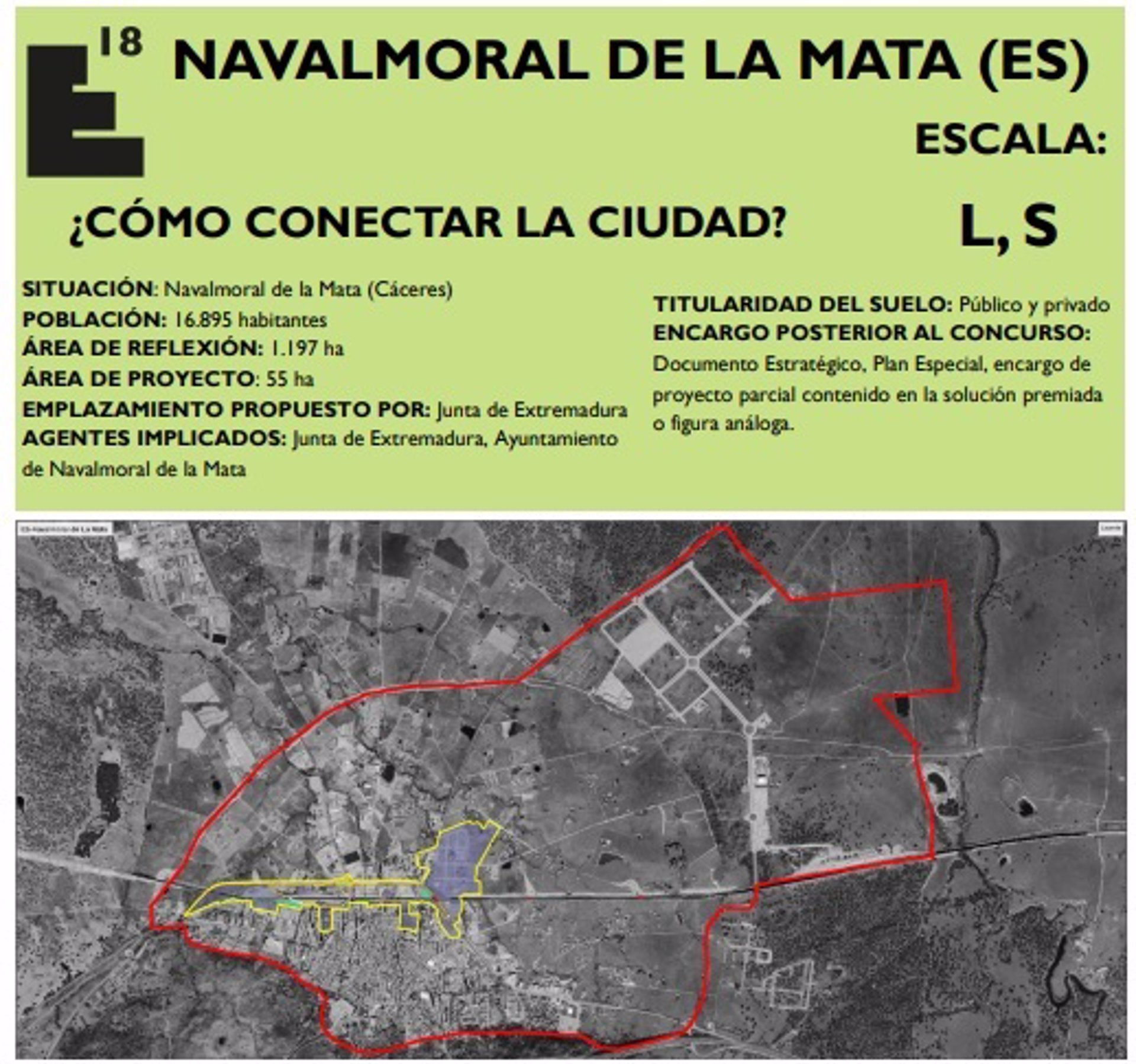 La localización elegida en Navalmoral de la Mata para el proyecto Europan se podrá visitar desde mediados de marzo La localización elegida en Navalmoral de la Mata para el proyecto Europan se podrá visitar desde mediados de marzo