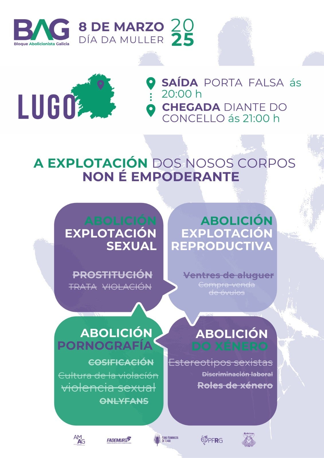 El Foro Feminista de Lugo saldrá a la calle por la abolición de la explotación sexual, reproductiva y de género El Foro Feminista de Lugo saldrá a la calle por la abolición de la explotación sexual, reproductiva y de género