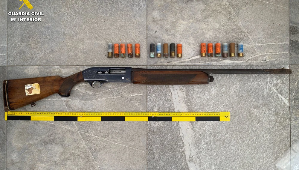 Escopeta intervenida en la Garrofera Escopeta intervenida en la Garrofera