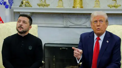 El presidente de Ucrania, Volodymyr Zelenski, junto al de Estados Unidos, Donald Trump. El presidente de Ucrania, Volodymyr Zelenski, junto al de Estados Unidos, Donald Trump.