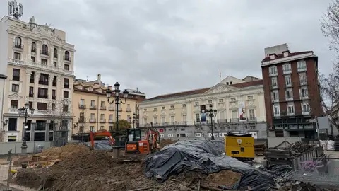 Obras en la plaza de Santa Ana Obras en la plaza de Santa Ana/ Europa Press