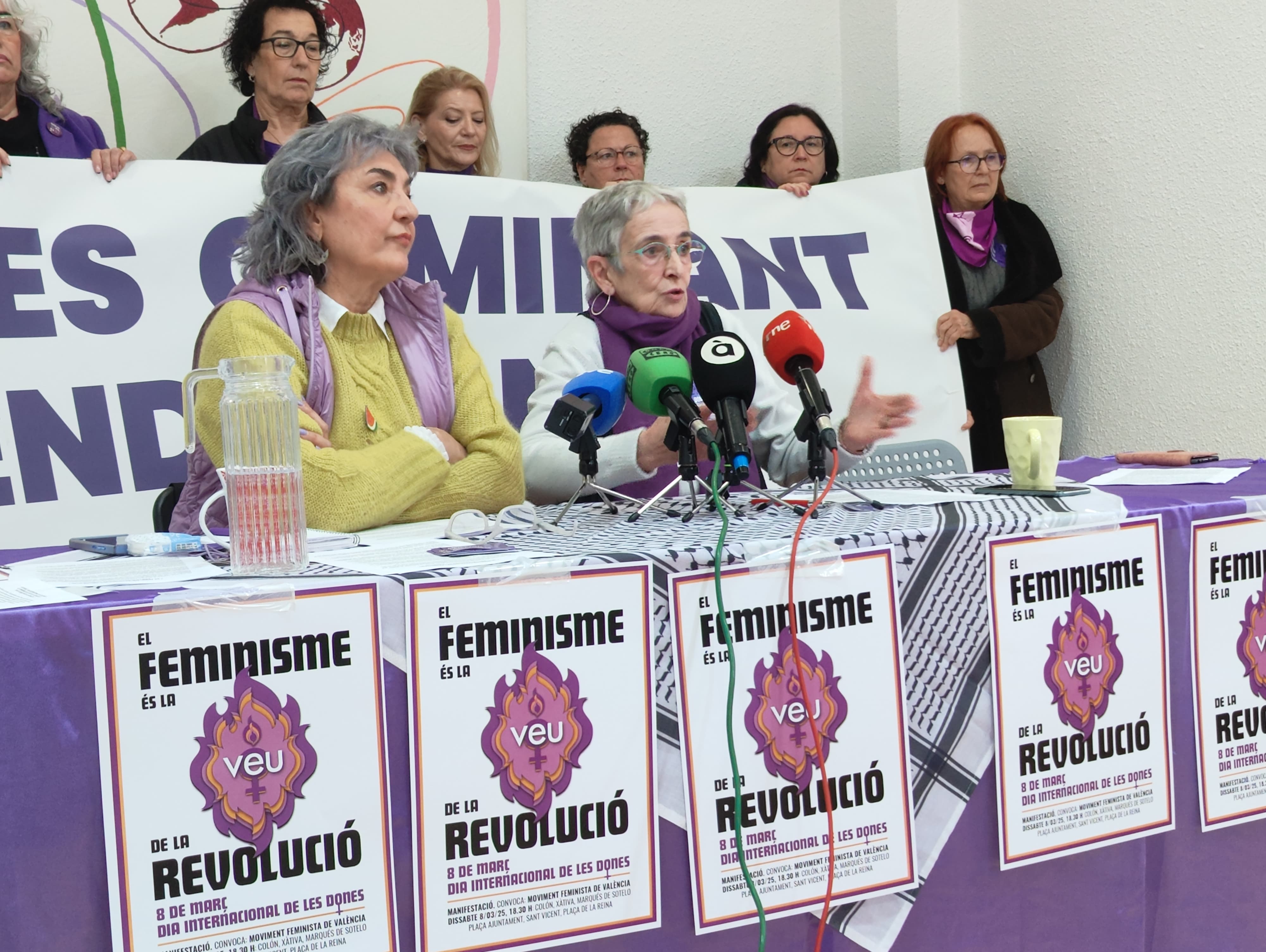 València sale a la calle el 8M con la mirada puesta en las mujeres afectadas por la DANA València sale a la calle el 8M con la mirada puesta en las mujeres afectadas por la DANA