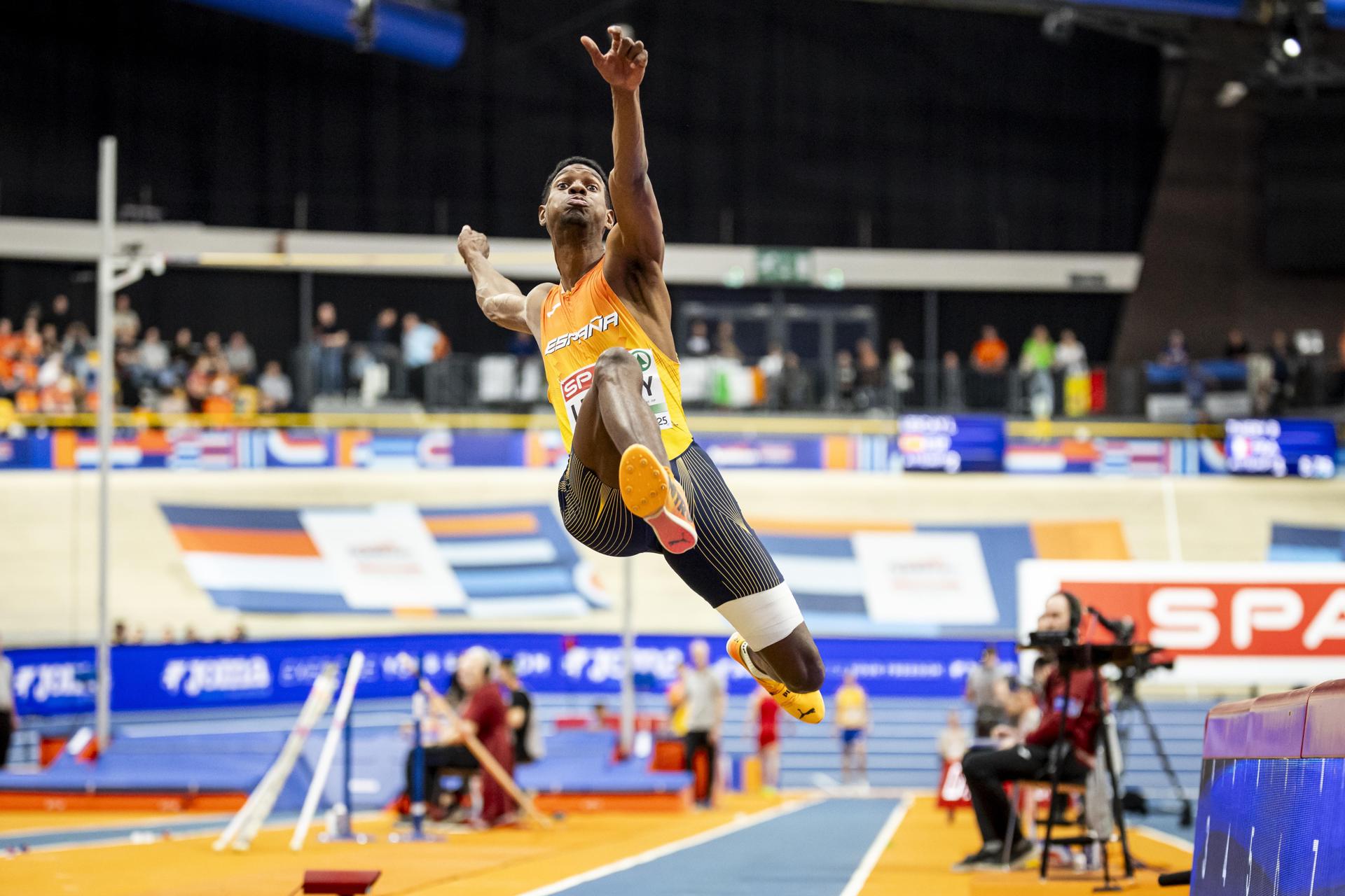 Lester Lescay, bronce europeo en la final de salto de longitud Lester Lescay, bronce europeo en la final de salto de longitud