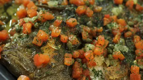 Rodaballo con refrito elegante Caballieri Alsinetti Rodaballo con refrito elegante Caballieri Alsinetti