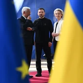 El presidente del Consejo Europeo, Antonio Costa; el presidente de Ucrania, Volodymyr Zelenski; y la presidenta de la Comisión Europea, Ursula von der Leyen, en una imagen de archivo El presidente del Consejo Europeo, Antonio Costa; el presidente de Ucrania, Volodymyr Zelenski; y la presidenta de la Comisión Europea, Ursula von der Leyen, en una imagen de archivo