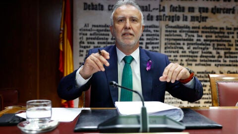 El ministro de Pol&iacute;tica Territorial, &Aacute;ngel V&iacute;ctor Torres en una comparecencia en el Senado en la comisi&oacute;n de investigaci&oacute;n de la trama Koldo