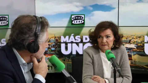 Carlos Alsina entrevista a Carmen Calvo Carlos Alsina entrevista a Carmen Calvo/ Verónica del Castillo