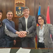 Firma del convenio con Vilacomerç 2025 Firma del convenio con Vilacomerç 2025