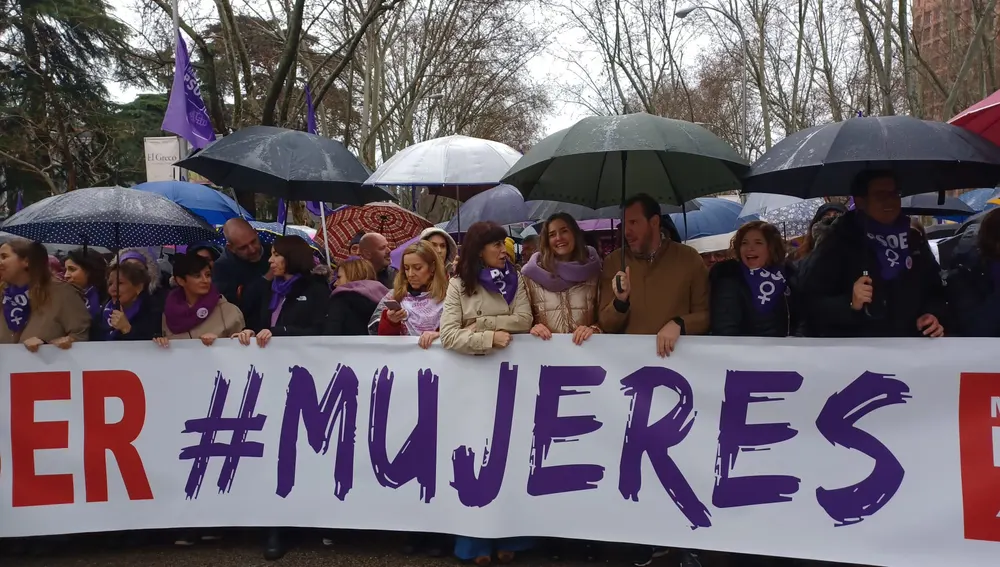 Delegação socialista na manifestação de 8m. Delegação socialista na manifestação de 8m.