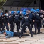 Demostración de la unidad canina K9 en el 181 aniversario de la Policía Local de Benidorm