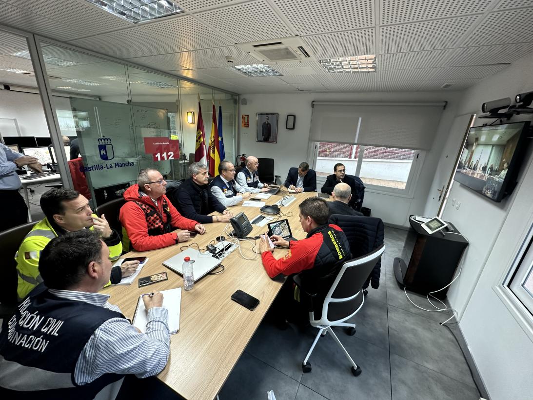 El CECOP mantiene una reunión para el seguimiento y coordinación de las actuaciones en las provincias de Guadalajara y Toledo El CECOP mantiene una reunión para el seguimiento y coordinación de las actuaciones en las provincias de Guadalajara y Toledo
