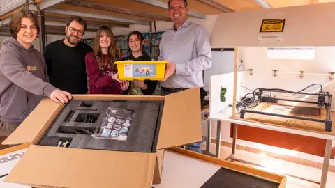 Los alumnos de Fundación Flor recogen los premios del concurso que ganaron en 2024. Los alumnos de Fundación Flor recogen los premios del concurso que ganaron en 2024.