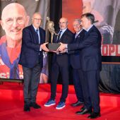 Vicente del Bosque, Luis de la Fuente, Eliseu Gómez y Andreu Salom
