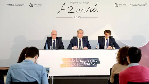 Carlos Crehueras, Toni Pérez y Juan De Dios Navarro en la rueda de prensa Carlos Crehueras, Toni Pérez y Juan De Dios Navarro en la rueda de prensa