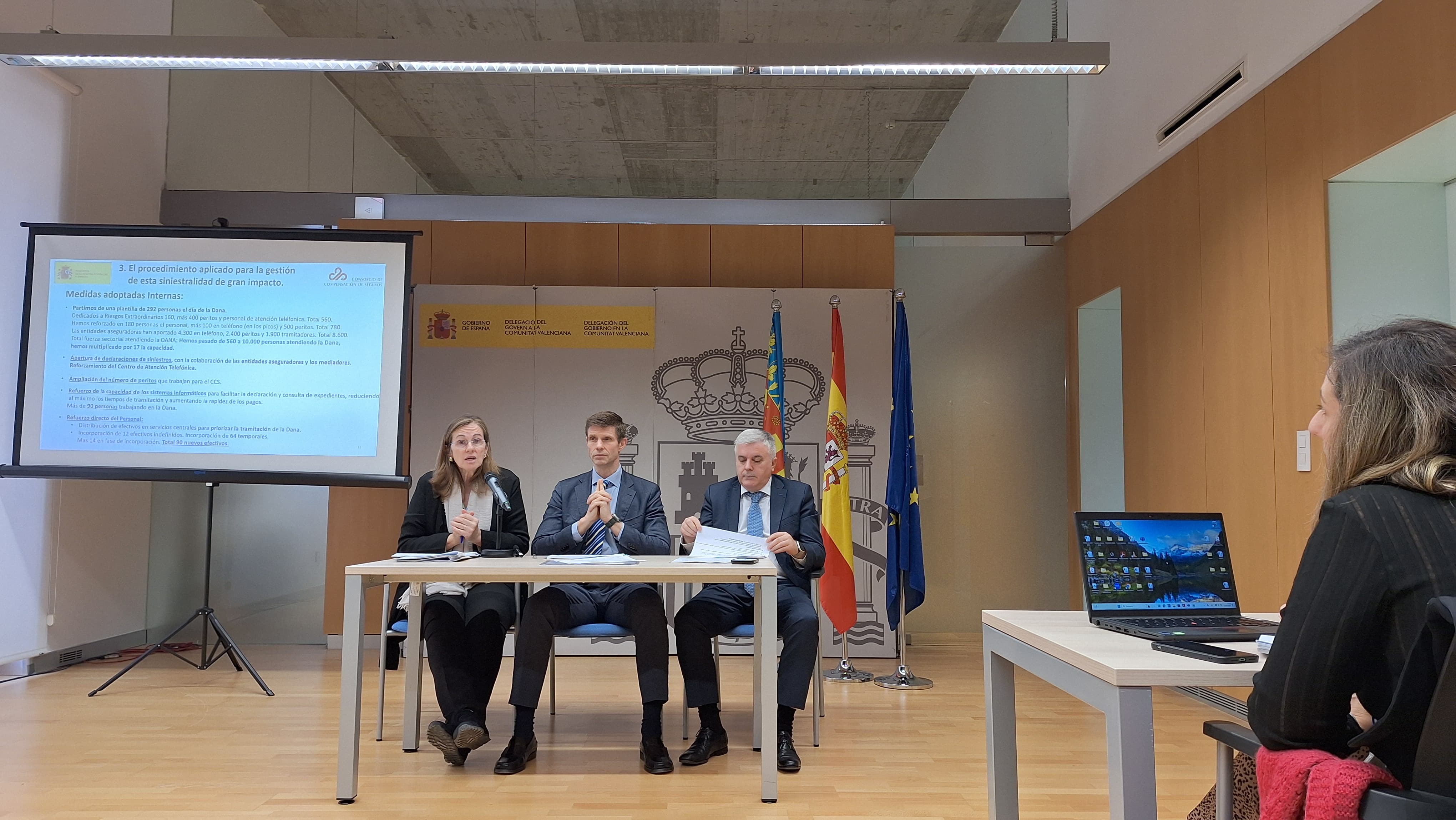Los responsables del Consorcio de Seguros reiteran que hacen todo lo que pueden hacer para agilizar las indemnizaciones de la DANA Los responsables del Consorcio de Seguros reiteran que hacen todo lo que pueden hacer para agilizar las indemnizaciones de la DANA