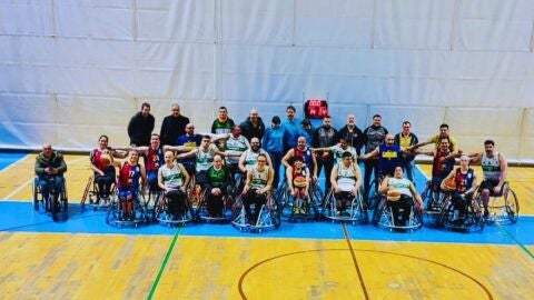 La plantilla del COCEMFE Castell&oacute;n BSR, en un partido de esta temporada