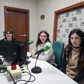 Eduardo, Ana y Giorgia en nuestro estudio Eduardo, Ana y Giorgia en nuestro estudio