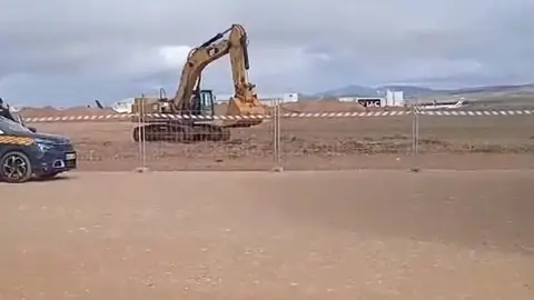 Obras del nuevo hangar para dirigibles en el aeropuerto de Teruel OBRAS HANGAR