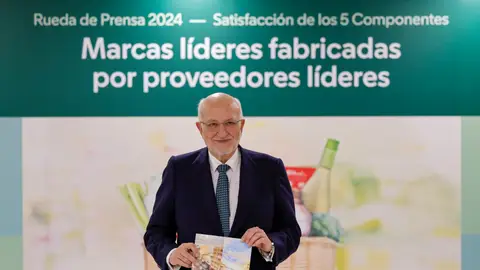 El presidente de Mercadona, Juan Roig, durante el acto de presentación de resultados de la empresa en el centro de coinnovación en Paterna JUAN ROIG PRESIDENTE DE MERCADONA