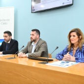 Andrés Clavijo y Antonio González, con Nausika Botamino