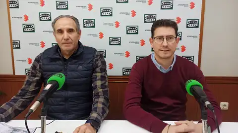 Felipe López y Daniel Reyes Concejal de Promoción Económica del Ayuntamiento de Bolaños, Felipe López, y el presidente de la Asociación Bolañega de Empresarios y Autónomos (ABEA)