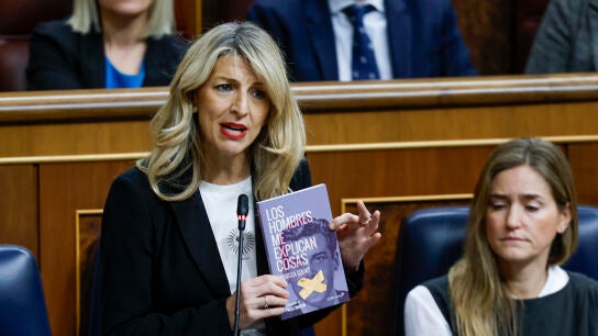 Yolanda D&iacute;az durante la sesi&oacute;n de control al Gobierno 