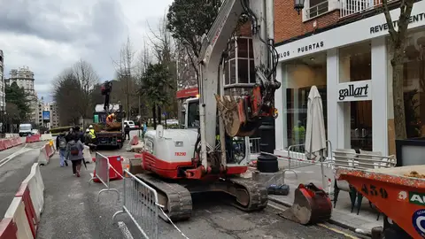 Empiezan los trabajos de transformación de la parte baja de la Avenida de Galicia Empiezan los trabajos de transformación de la parte baja de la Avenida de Galicia