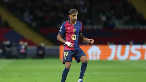 Lamine Yamal, en un partido con el Barcelona. Lamine Yamal, en un partido con el Barcelona.