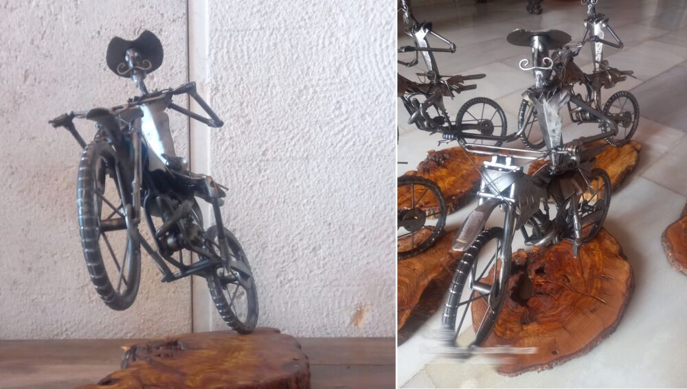 Trofeos para la prueba del Mundial de Motocross a ceelbrar en Cózar