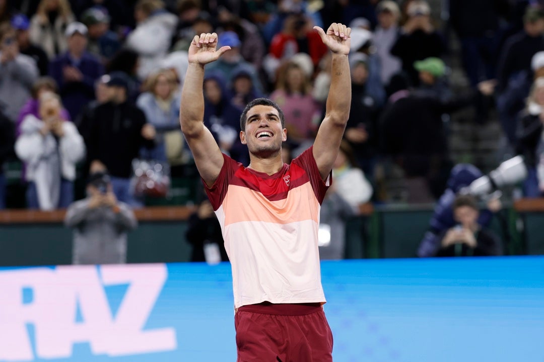 Alcaraz alcanza las semifinales de Indian Wells por cuarta vez consecutiva Alcaraz alcanza las semifinales de Indian Wells por cuarta vez consecutiva