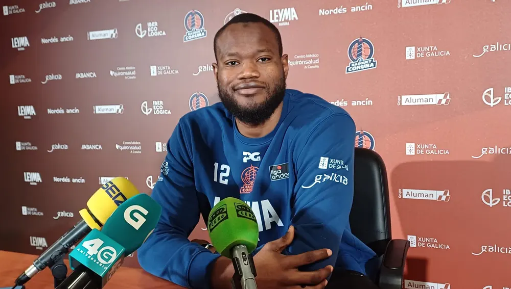 Atoumane Diagne, del Leyma Basquet Coruña Atoumane Diagne, del Leyma Basquet Coruña