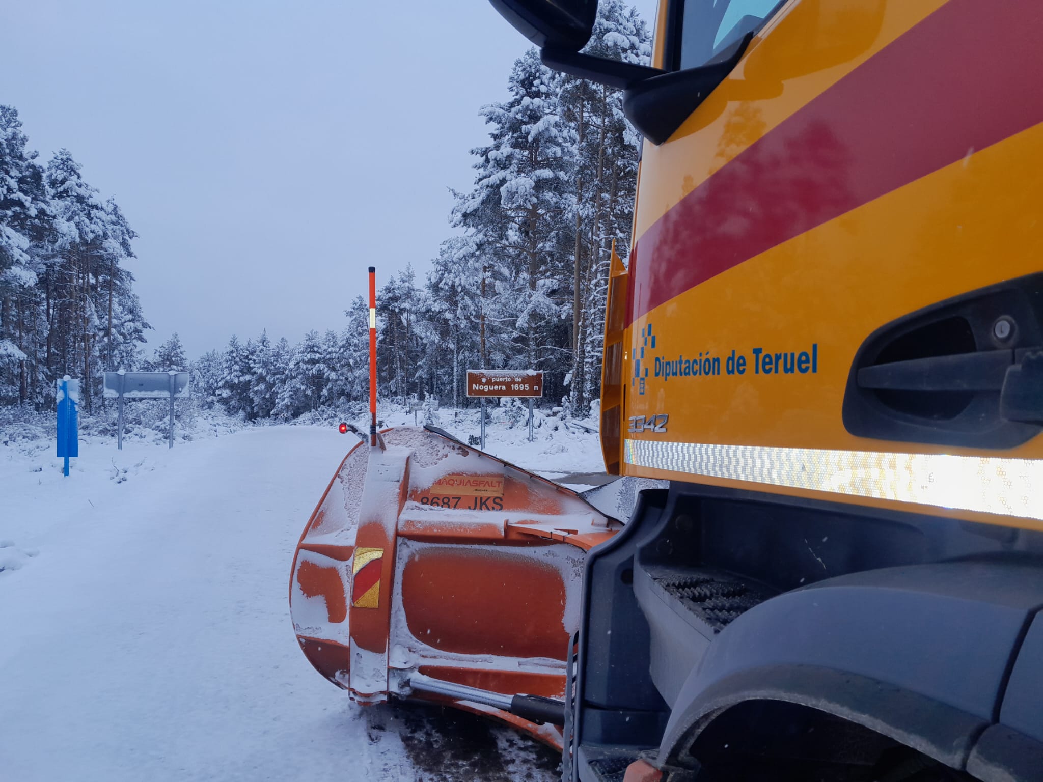 Teruel se tiñe de blanco en pleno mes de marzo Teruel se tiñe de blanco en pleno mes de marzo