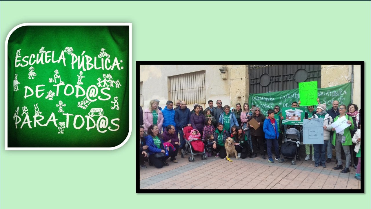 Marea Verde denuncia la prohibición de poner carteles para promocionar la escuela pública Marea Verde denuncia la prohibición de poner carteles para promocionar la escuela pública