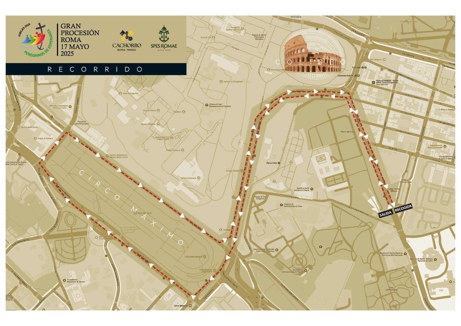 La Gran Procesión de Roma extiende su itinerario y podrá finalizar en su punto de partida La Gran Procesión de Roma extiende su itinerario y podrá finalizar en su punto de partida