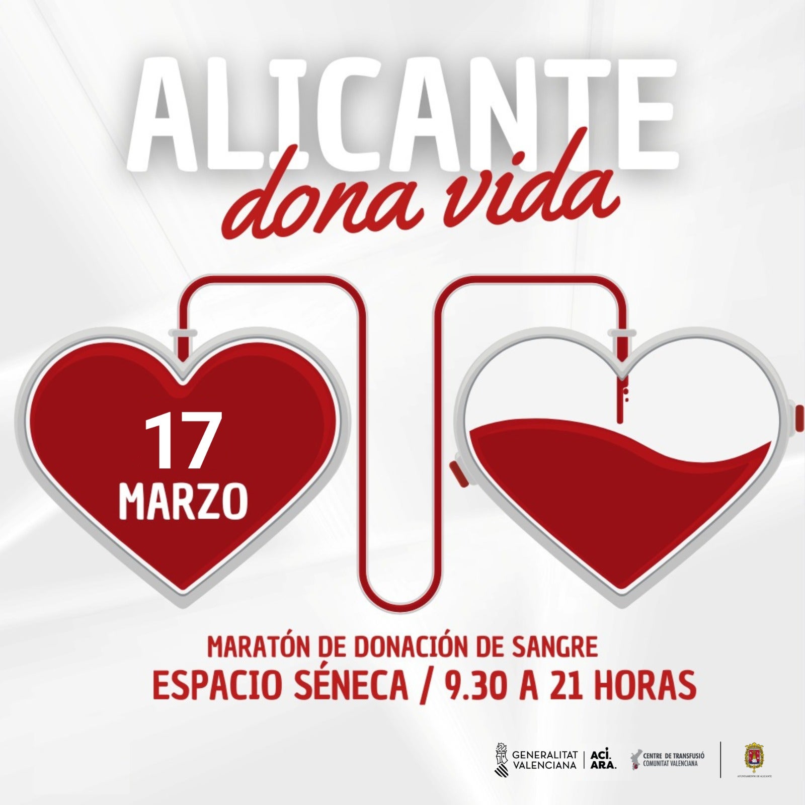Alicante promueve una nueva maratón de donación de sangre en Séneca el próximo 17 de marzo Alicante promueve una nueva maratón de donación de sangre en Séneca el próximo 17 de marzo