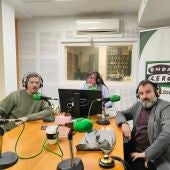 Paco Sarria e Rubén Amorín con Luis Rivera