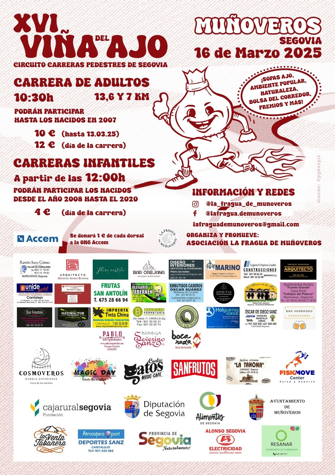 Carrera solidaria Viña del Ajo de Muñoveros Carrera solidaria Viña del Ajo de Muñoveros