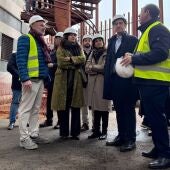 José Manuel Caballero ha visitas las obras de rehabilitación en la residencia universitaria "Francisco Nieva"