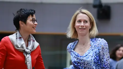 La alta representante de la Unión Europea (UE) para Política Exterior y de Seguridad, Kaja Kallas (derecha) La alta representante de la Unión Europea (UE) para Política Exterior y de Seguridad, Kaja Kallas (derecha)/ EFE/EPA/OLIVIER HOSLET