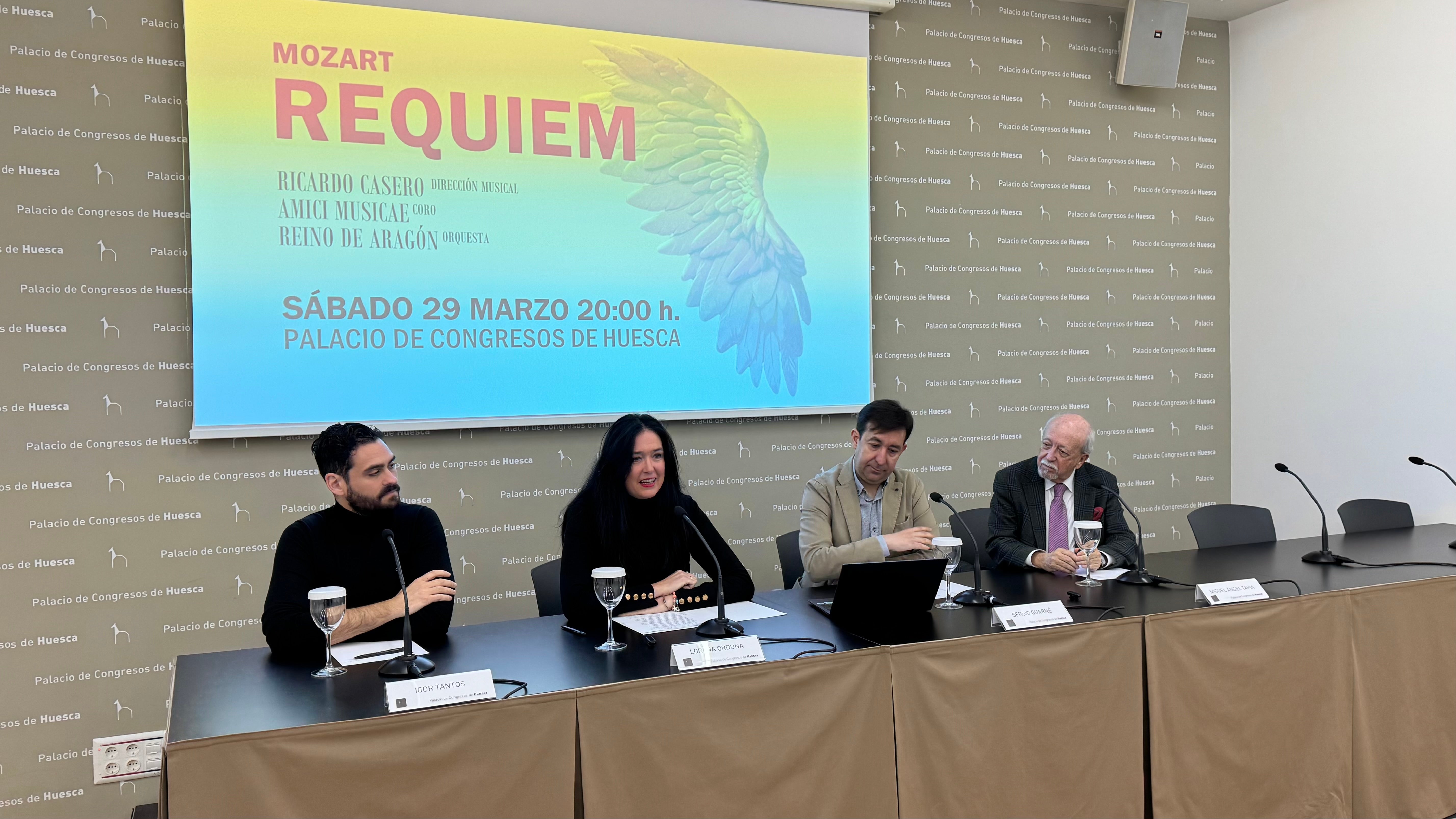 El Réquiem de Mozart llega este sábado al Palacio de Congresos de Huesca El Réquiem de Mozart llega este sábado al Palacio de Congresos de Huesca