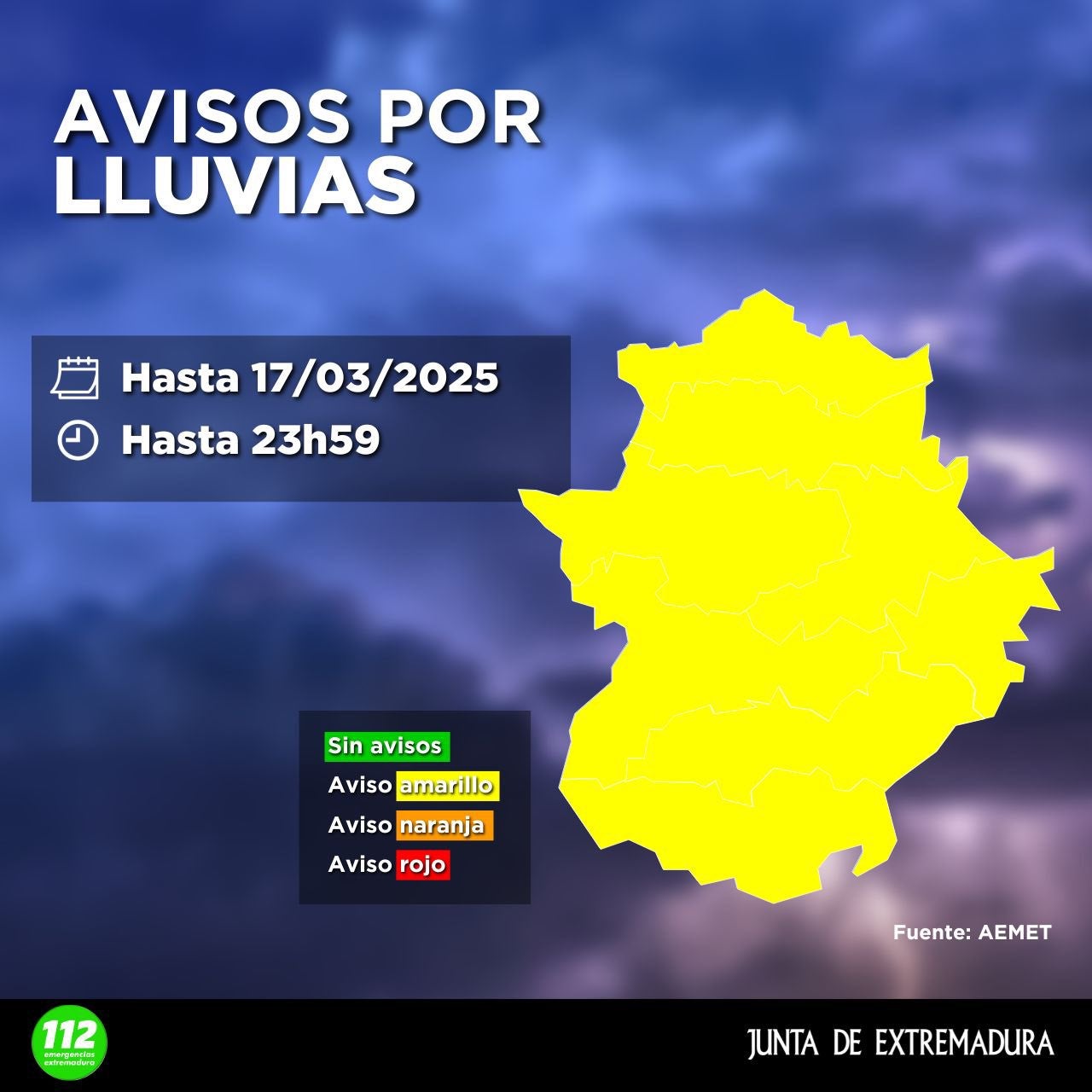 La Borrasca "Laurence" activa este lunes la alerta amarilla por lluvias en toda la región La Borrasca "Laurence" activa este lunes la alerta amarilla por lluvias en toda la región