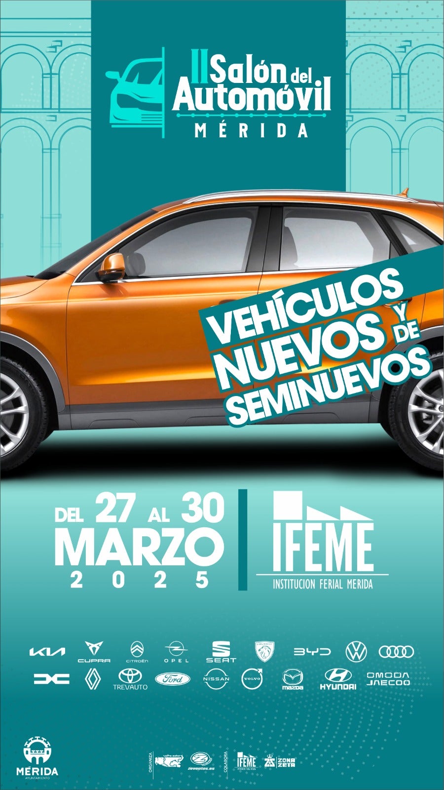La segunda edición del Salón del Automóvil Ciudad de Mérida reunirá un millar de coches nuevos y seminuevos La segunda edición del Salón del Automóvil Ciudad de Mérida reunirá un millar de coches nuevos y seminuevos