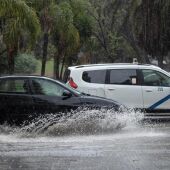 La borrasca Laurence a su paso por Málaga