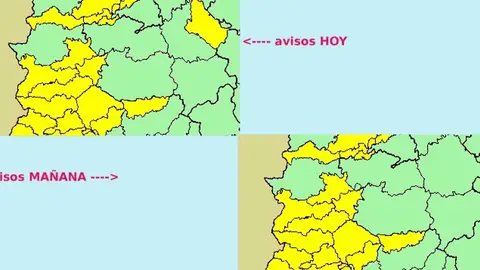 Continúa la alerta amarilla por lluvias, en la provincia de Badajoz cesarán esta madrugada en Cáceres se prolongarán hasta mediodía Continúa la alerta amarilla por lluvias, en la provincia de Badajoz cesarán esta madrugada en Cáceres se prolongarán hasta mediodía