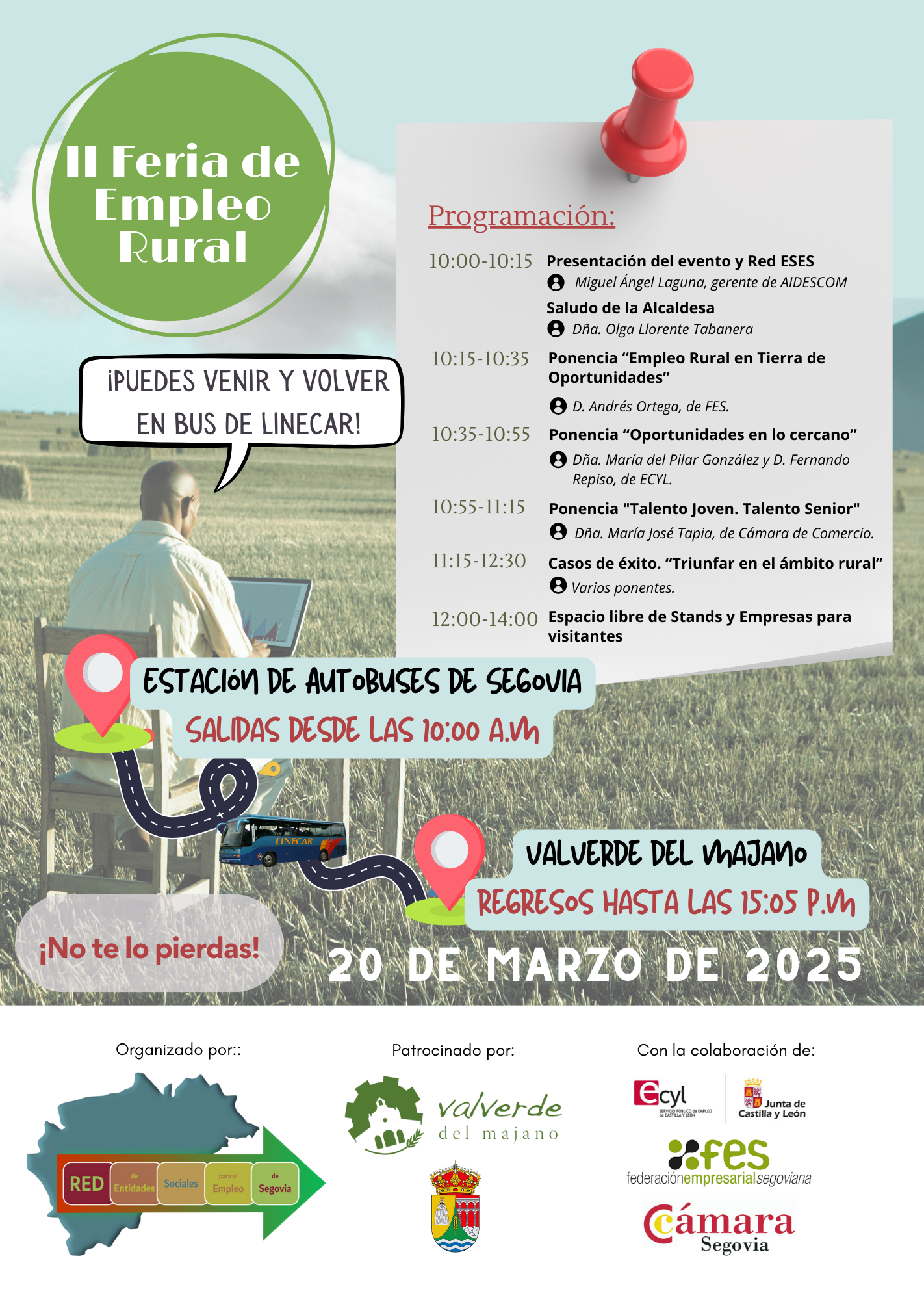 AIDESCOM celebra el jueves la II FERIA DE EMPLEO RURAL en Valverde del Majano AIDESCOM celebra el jueves la II FERIA DE EMPLEO RURAL en Valverde del Majano