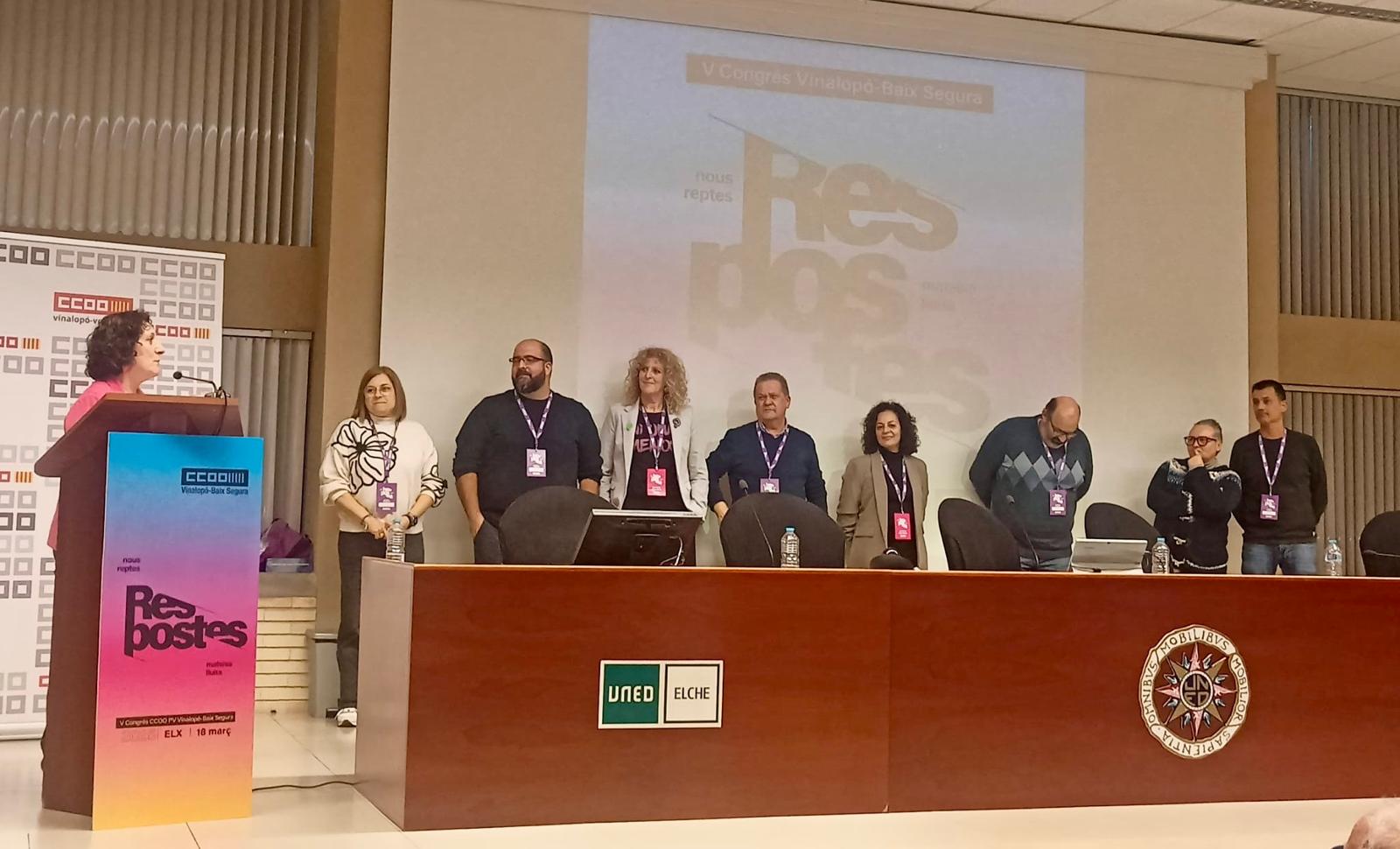 Carmen Palomar es reelegida secretaria general de CCOO en las comarcas del Vinalopó y la Vega Baja Carmen Palomar es reelegida secretaria general de CCOO en las comarcas del Vinalopó y la Vega Baja